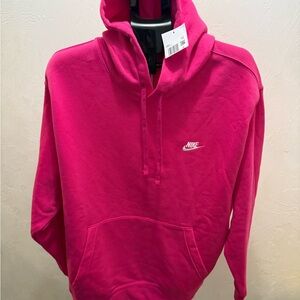 Nike Men's Vibrant Pink Hoodie